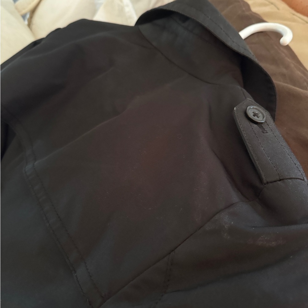 Banana Republic Classic Black Trench Coat - Picture 7 of 15